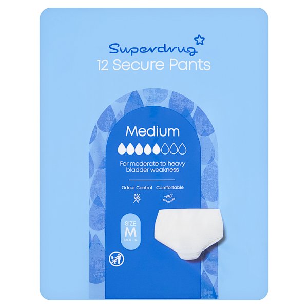 Superdrug Men's Incontinence Pants Medium X 12