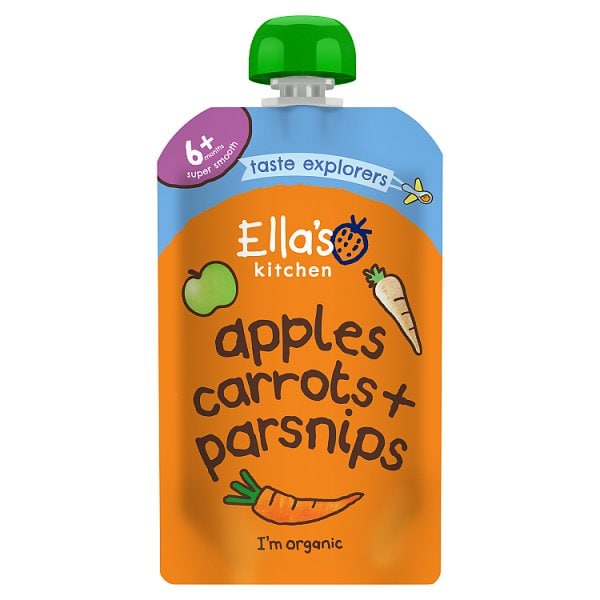 Ella's Kitchen Organic Carrots Apples & Parsnips 4M+ 120G
