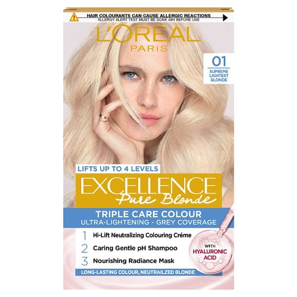 L'oréal Paris Unisex 1 Supreme Lightest Blonde L'oréal Excellence Pure Blonde