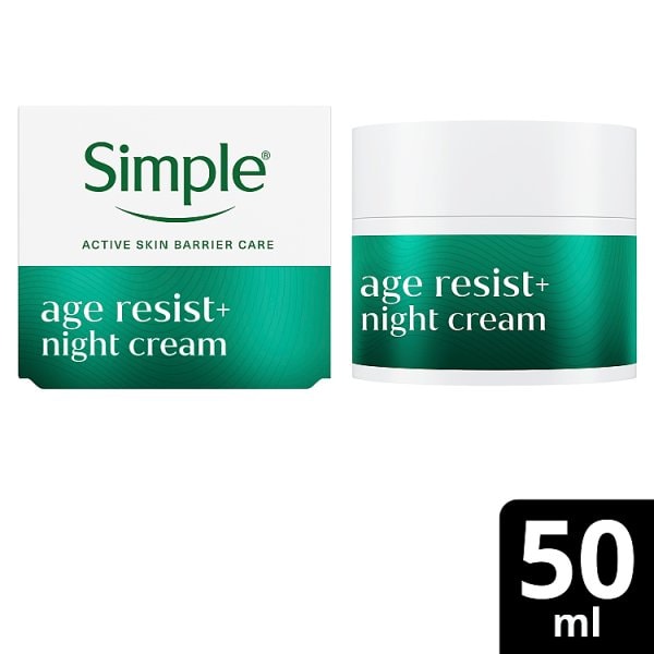 Simple Age Resist+ Night Facial Moisturiser 50ml