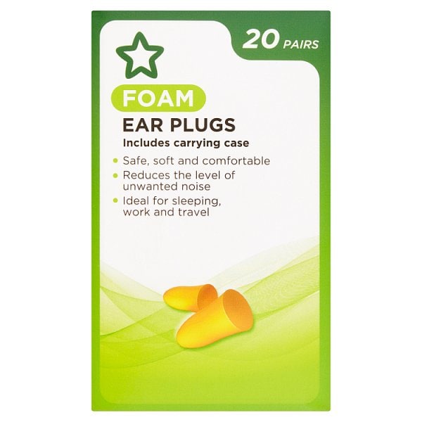 Superdrug Unisex Earplugs 20 Pairs