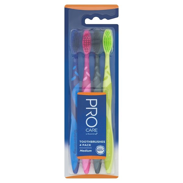 Procare Men's Toothbrush 4Pk Medium