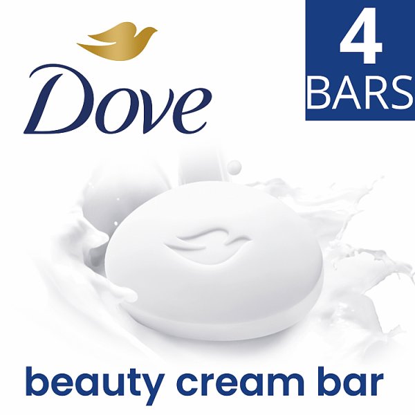 Dove Original Moisturising Soap Cream Beauty Bar 4 x 90g