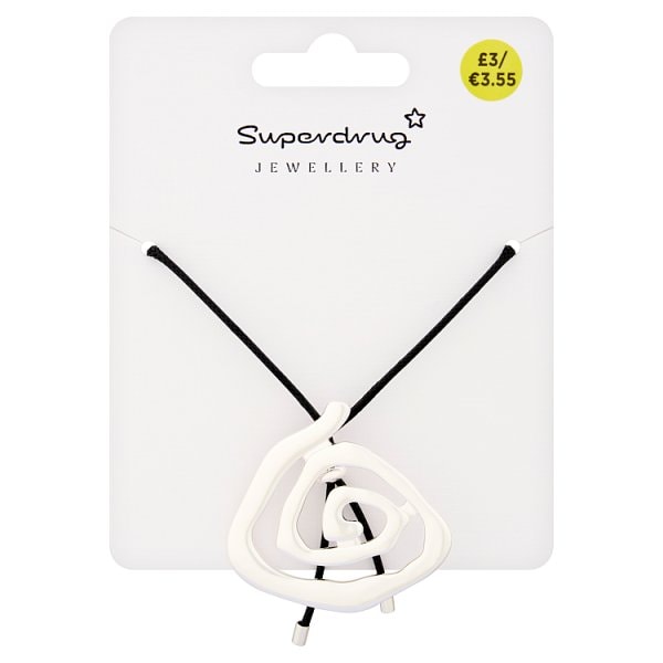 Superdrug Unisex Silver Swirl Tone Necklace