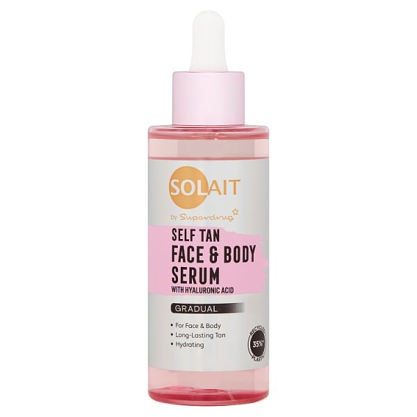 Solait by Superdrug Self Tan Face & Body Serum 100ml with Hyaluronic Acid