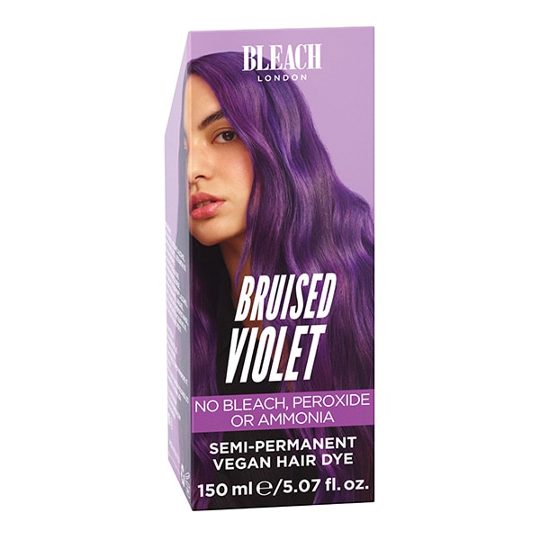 Bleach London Unisex Bruised Violet Bleach Super Cool Colour 150Ml (Boxed)