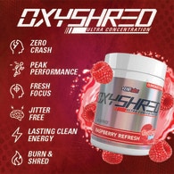 Oxyshred Raspberry Refresh EHPlabs OxyShred Raspberry Refresh 20 Serve | Health | Superdrug