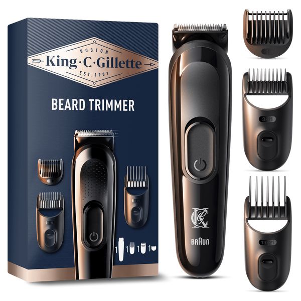 King C. Gillette Men's Cordless Beard Trimmer Kit