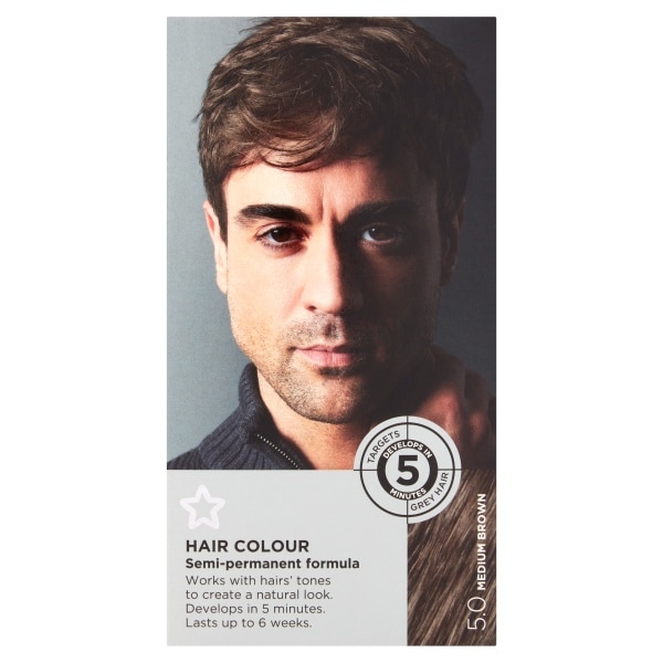 Superdrug Men's Medium Brown Colour For 5.0