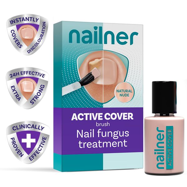 Nailner Unisex Active Cover Nail Fungus Treatment Natural Nude