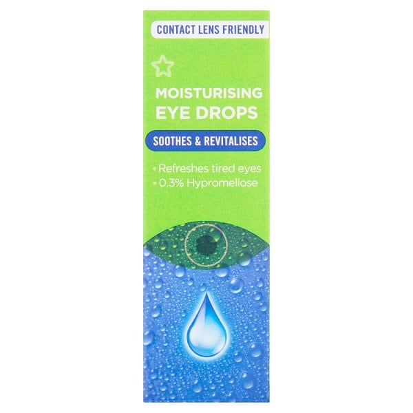 Superdrug Unisex Red Moisturising Eye Drops 10Ml
