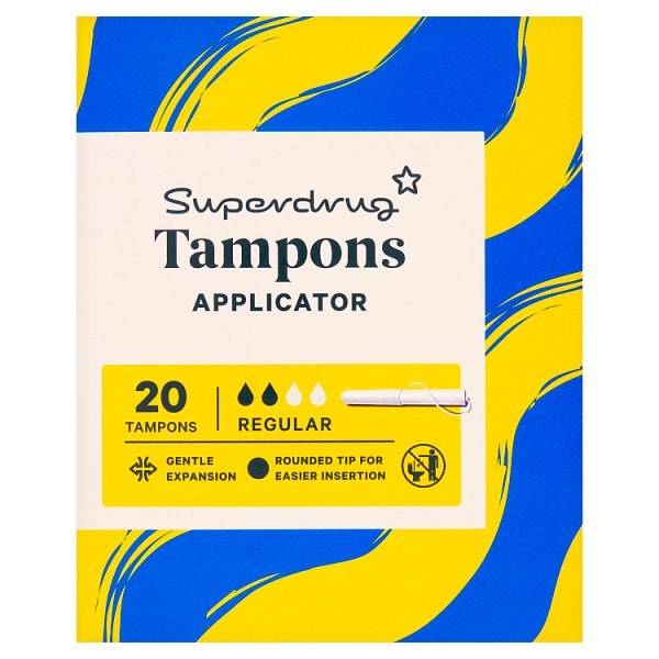 Superdrug Men's Regular Applicator Tampons X 20