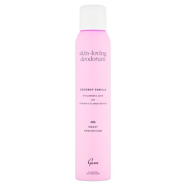 Gem Women's Skin-Loving Deodorant: Coconut Vanilla 200Ml