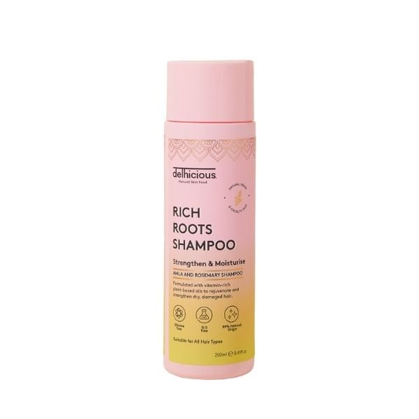 Delhicious Unisex Rich Roots Strengthen & Grow Shampoo 250Ml