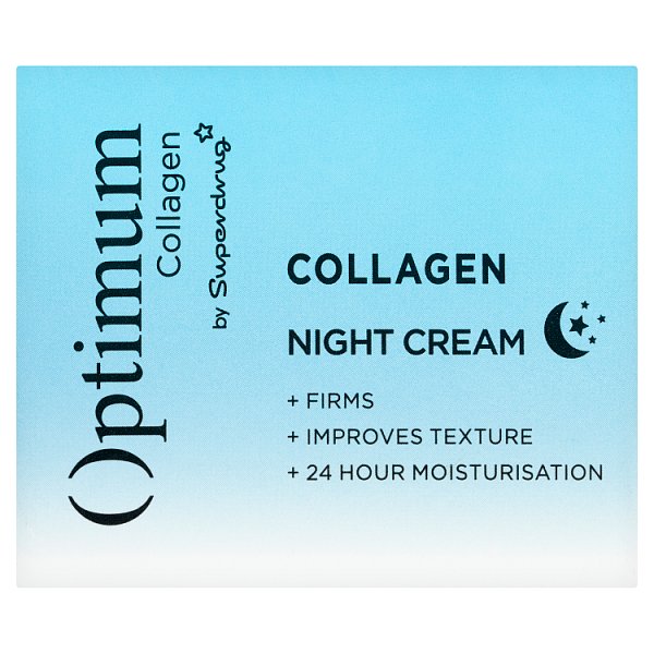 Optimum Unisex Cream By Superdrug Collagen Night Face 50Ml