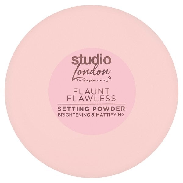 Superdrug Studio London Unisex Pink Flaunt Flawless Loose Powder