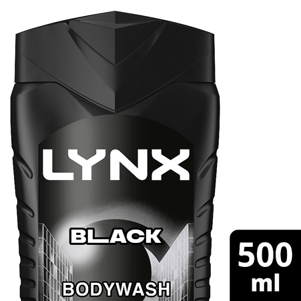 Lynx Men's Black 3-In-1 Body Wash Shower Gel 500Ml