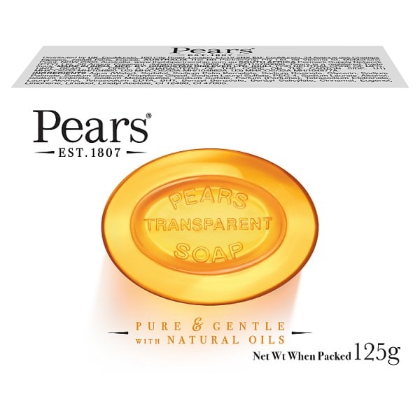 Pears Unisex Amber Transparent Soap 125G