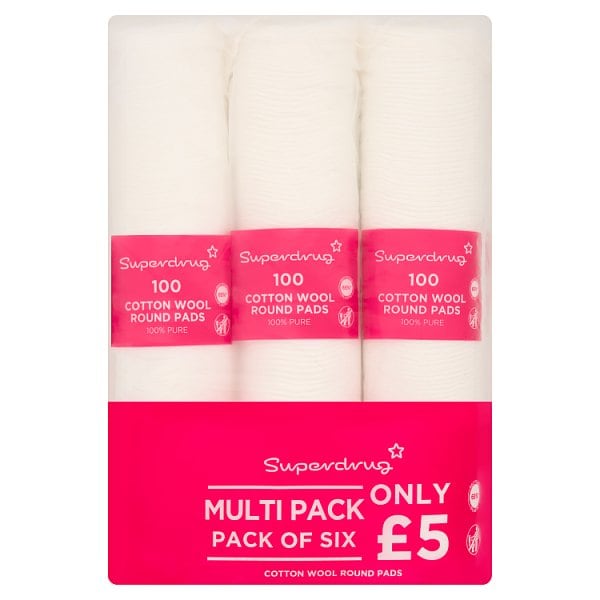 Superdrug Unisex Cotton Wool Pads 6 Month Supply