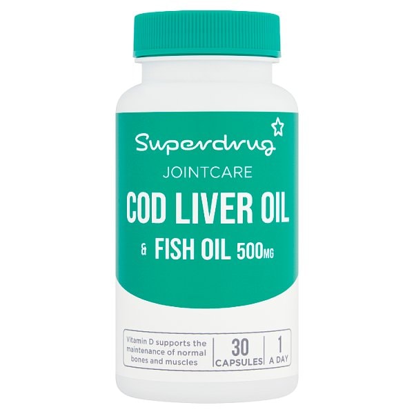 Superdrug Unisex Cod Liver Oil 500Mg 30S