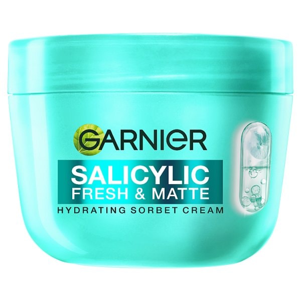 Garnier Salicylic Fresh & Matte Hydrating Sorbet Cream Salicylic Niacinamide Centella Asiatica