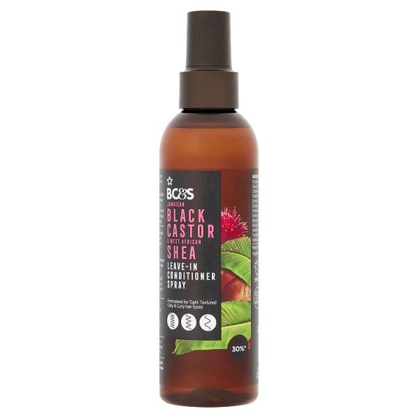 Superdrug Unisex Black Castor Shea Leave In Conditioning Spray