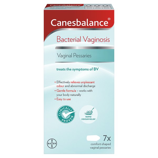 Canesten Women's Canesbalance Bacterial Vaginosis Vaginal Pessaries 7S