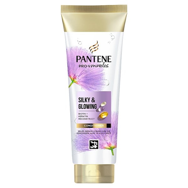 Pantene Unisex Silky & Glowing Hair Conditioner Biotin 275Ml