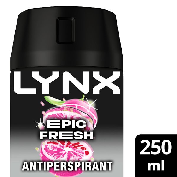 Lynx Men's Epic Fresh Anti-Perspirant Deodorant Aerosol 250Ml