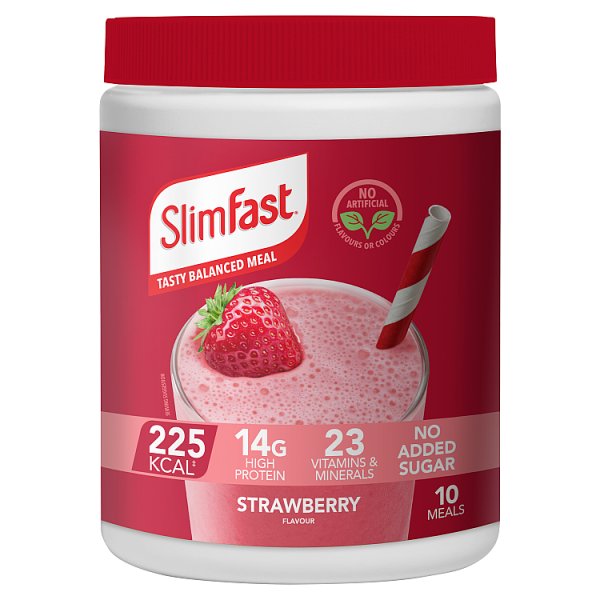 Slimfast Unisex Powder Tin Strawberry 365G