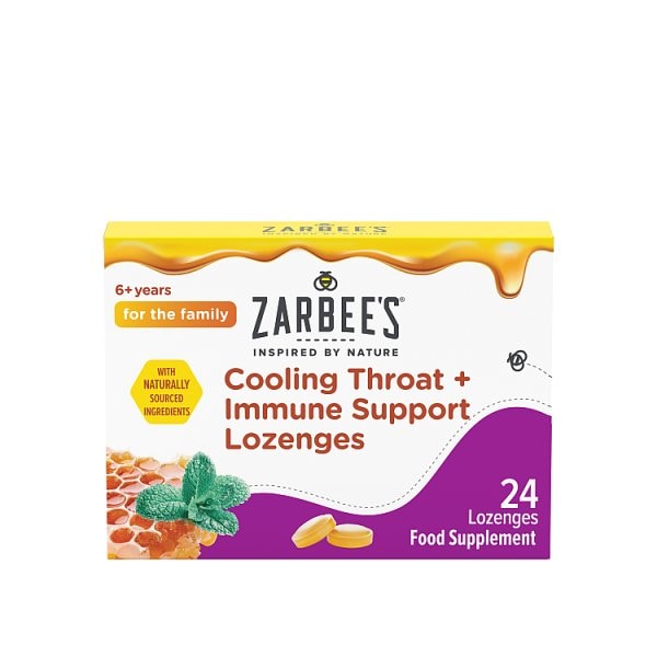 Zarbees Unisex Zarbee's Throat Immune Lozenges X 24