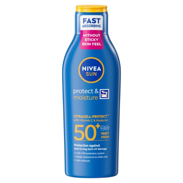 Nivea Sun Protect & Moisture Cream Lotion Spf 50+200 ml, 200ml