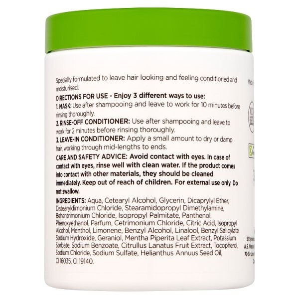 Superdrug Extracts 3 in 1 Hair Mask Watermelon & Mint 300ml Hair