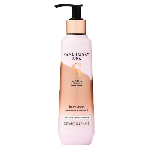 Sanctuary Spa Unisex White Lily & Damask Rose Body Lotion 250Ml