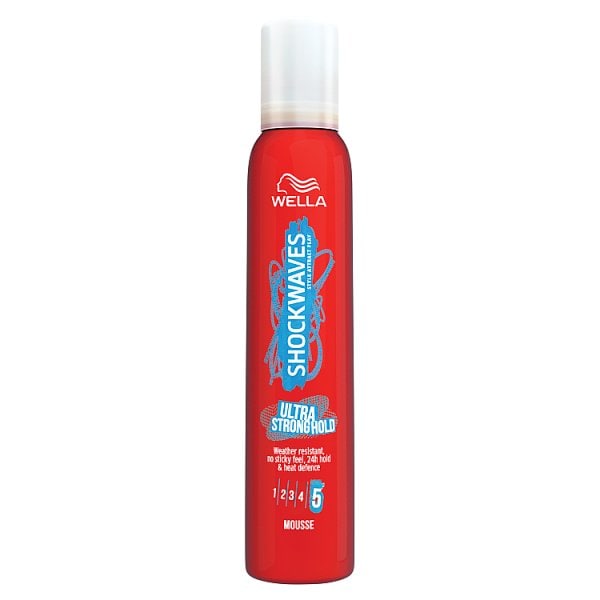 Wella Unisex Shockwaves Ultra Strong Hold Mousse 200Ml
