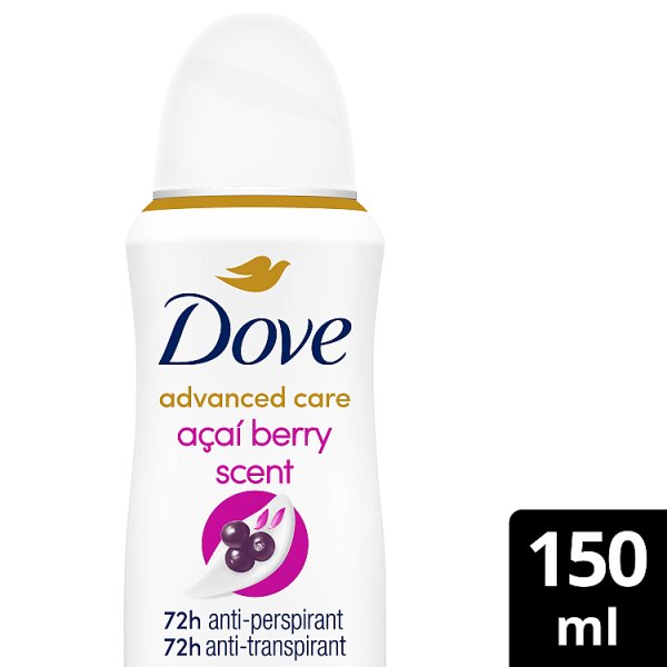 Dove Women's Advanced Care Açaí Berry Anti-Perspirant Deodorant Aerosol 150Ml