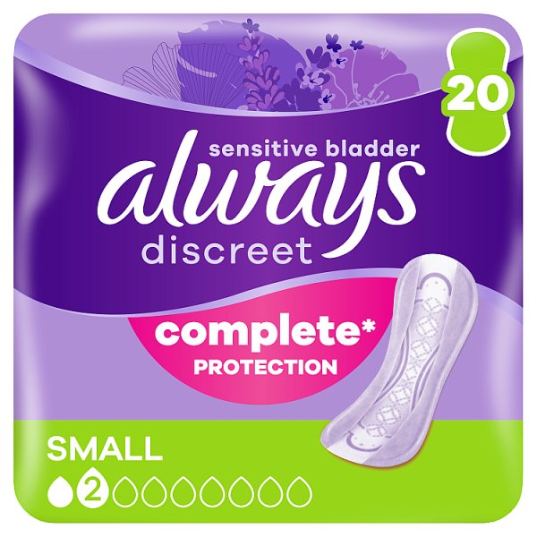 Always Discreet Men's Incontinence Pads Small 20