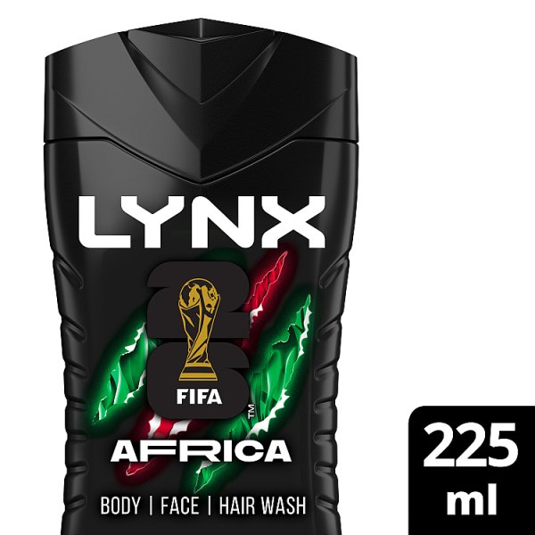 Lynx Men's Bodywash Shower Gel Africa 225Ml