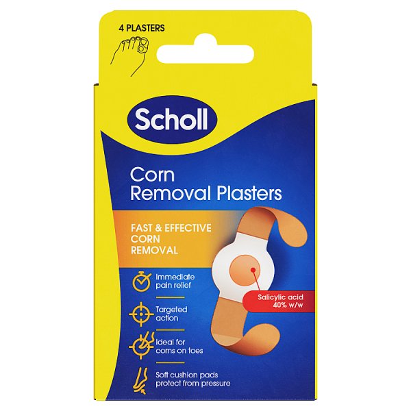 Scholl Unisex Corn Removal Waterproof Plasters Medicated