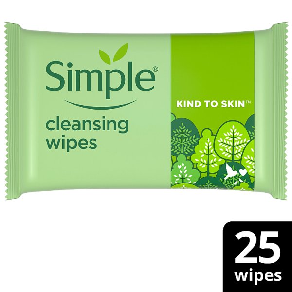 Simple Kind to Skin Bio-degradable Cleansing Wipes 25 wipes