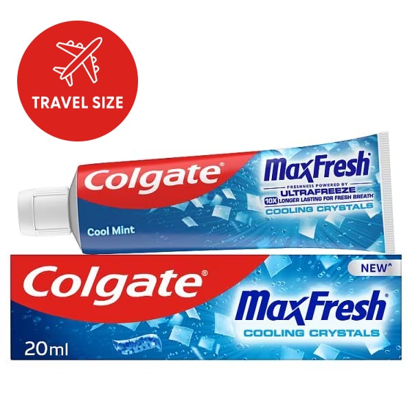 Colgate Men's Max Fresh Cooling Crystals Toothpaste 20Ml Travel