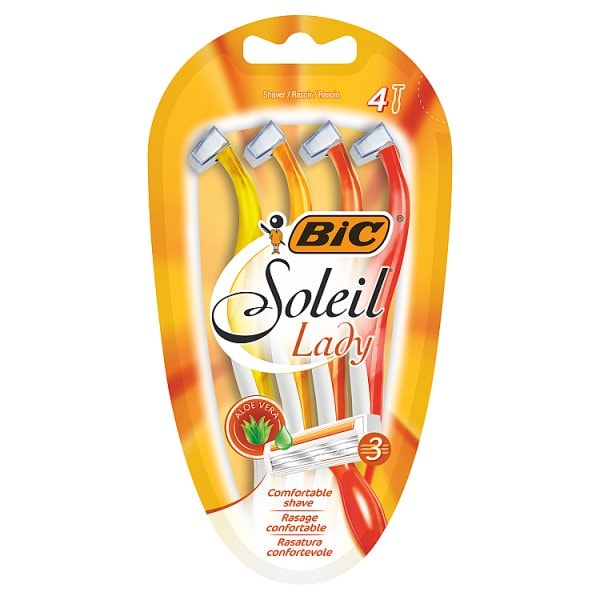 Bic Women's Lady Soleil Disposable Razor X 4