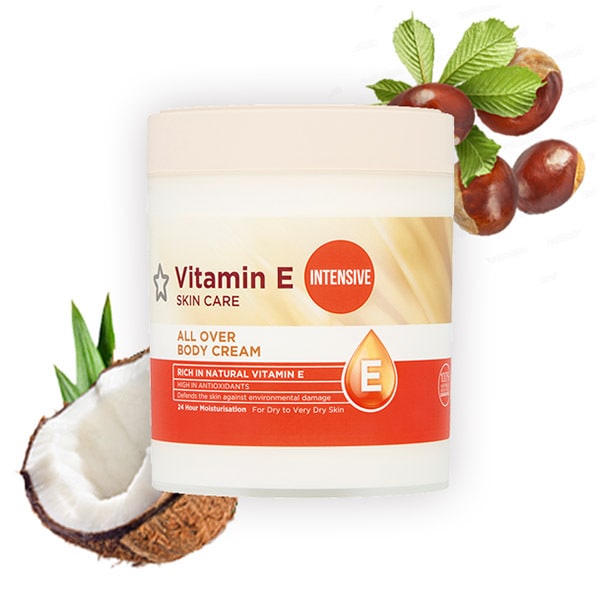 Vitamin E Unisex Cream All Over Body Intensive 475Ml