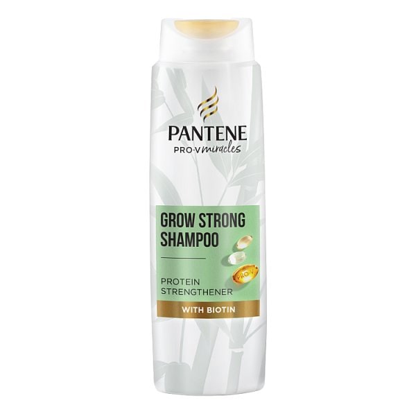 Pantene Unisex Grow Strong Shampoo With Bamboo And Biotin 400Ml