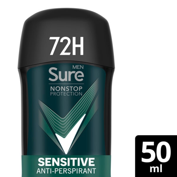 Sure Men's Men Anti-Perspirant Deo Stick Sensitive 50Ml
