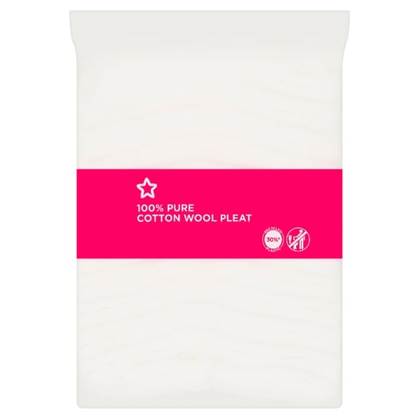 Superdrug Unisex Cotton Wool Pleat 100G