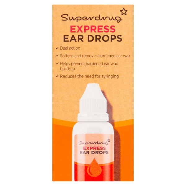 Superdrug Unisex Express Ear Drops 10Ml
