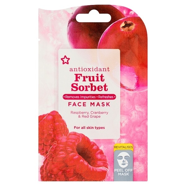 Superdrug Unisex Fruit Sorbet Antioxident Mask