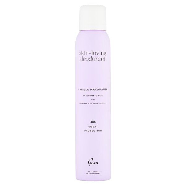 Gem Women's Skin-Loving Deodorant: Vanilla Macadamia 200Ml