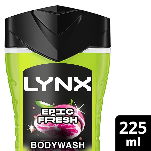 Lynx Men's Epic Fresh 3-In-1 Body Wash Shower Gel 225Ml